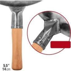 Usado Carbon Steel Wok 14 "Rodada Yesukata DNO Feito à mão