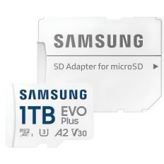Samsung 1TB Microsdxc Evo Plus Klasse 10 U3 V30 A2-geheugenkaart met adapter
