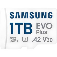 Samsung 1TB MicroSDXC EVO Plus Class 10 U3 V30 A2 Paměťová karta s adaptérem