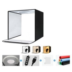 Foto Box 40x40 cm Folding Photo Telt med 3 baggrunde i forskellige farver