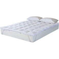 Dekking op de gewatteerde matras bedcor microfiber 120x200 cm