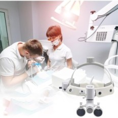 Zubni medicinski povećalo 3.5x420mm S LED 5W svjetiljkom podesivom učeniku udaljenosti