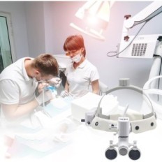 Zubni medicinski povećalo 3.5x420mm S LED 5W svjetiljkom podesivom učeniku udaljenosti