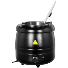 Electric cauldron pot for soup 10 l black