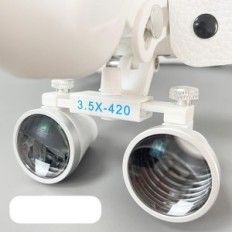 Dental Medical Magnifier 3.5x420mm Med LED 5W lampe justerbar elever afstand