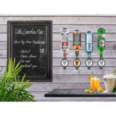 Alkohol razpršilnik za 4-ustekleničene steklenice. Optični bar. Strokovno prekinjeno