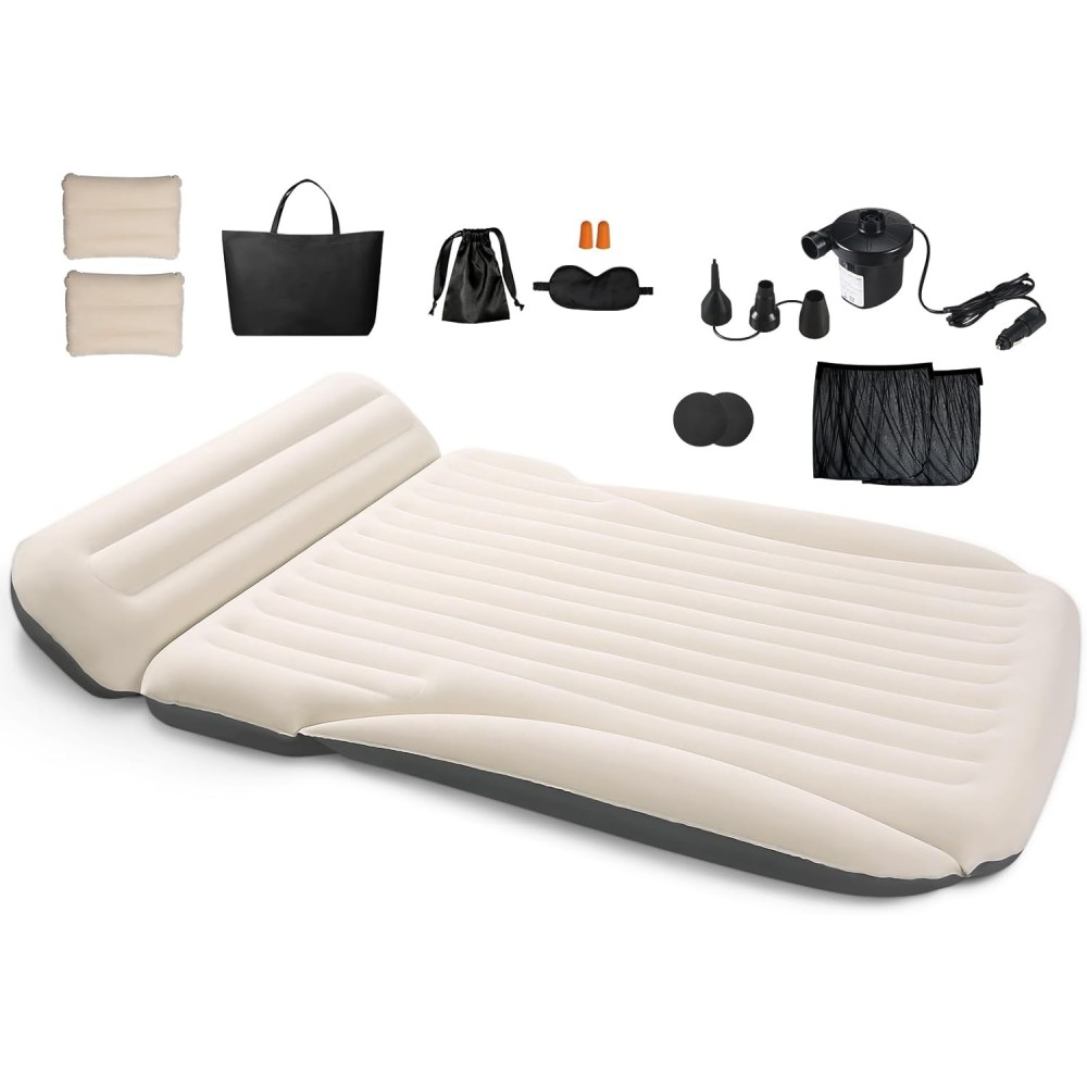 Ciremiv car mattress with a pillow and a tightening pump for SUV exhibition