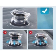 Ciremiv bilmadrass med en kudde och en åtdragspump för SUV-utställning