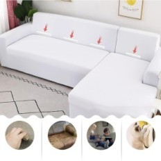 Jaotto Cornflower Cover Elastisk Non-Slip White (3 + 3)