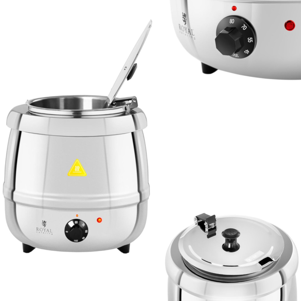 Casserole électrique pour soupe 10 l en acier