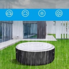 Pokrywa termiczna do jacuzzi spa okrągłego 140 cm wodoodporna