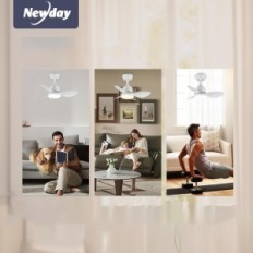 Stropní ventilátor s LED osvětlením. Newday 61cm. Bílé dálkové ovládání