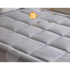 Machine de matelas 140x200 cm Threads pour lave-linge de coton gris