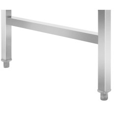 Mesa de catering de acero inoxidable plegable 100 x 60 cm