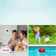 Alarme da piscina do Wi-Fi da Boia da Boia da Buia do BCONE com a aplicação e a exposição Alex