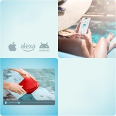 BCONE Lifebuoy Wi- Fi medence riasztás applikációval és Alex PHOTOS