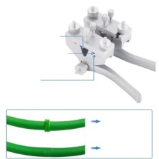 Elektrická sperwater pro kulaté PU proužky s pájecím železem s nůžkami a svorkami