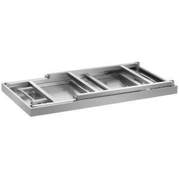 Rostfritt stål catering bord vikning 100 x 60 cm