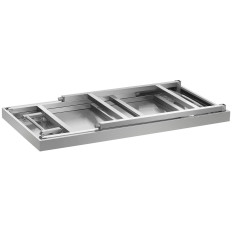Rostfritt stål catering bord vikning 100 x 60 cm