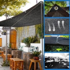 Used 95% shading grid with 4x6m eyelet for gazebo and pens plants