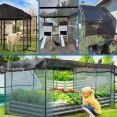 Brugte 95% skyggegrund med 4x6m øjenlåget til lysthus og penneplanter