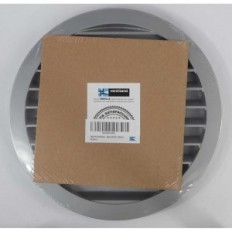 Grille de ventilation en aluminium 250mm gris avec maille pour salle de bain / cuisine