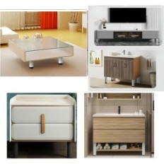 Furniture legs MIGUWOR white 30cm for tables and cabinets