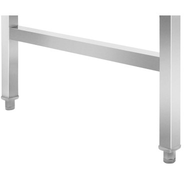 Mesa de cozinha de aço inoxidável dobrar 120 x 60 cm
