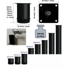 Møbler ben Miguwor Hvid 30cm til borde og skabe