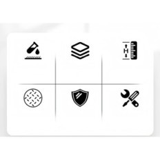 Bútor lábak MIEGUIWOR fehér 30cm asztalok és szekrények