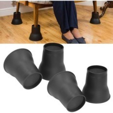 Lifts for Furniture PLPLAOO 6 inches for lifting the bed Sofa 4 pcs. Black