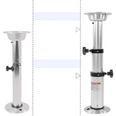 Table à jambe réglable pour bateau en 3 étapes en aluminium HWhlongRv 17-28Cal