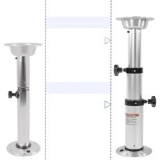 Podesivi stol za noge za brod 3-korak aluminij hwongrv 17-28cal