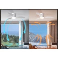 Ventilador de teto ø106cm Blitzwill CM301-EU Controle Remoto e Aplicação 6 Aplicação de Engrenagem