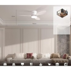 Stropní ventilátor Ø106cm blitzwill cm301-EU dálkové ovládání a aplikace 6 zařízení