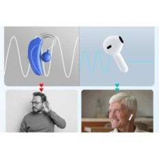 Hearing aid with noise reduction. Tiang 816A. Sound amplifier for seniors