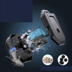 Gebrauchte Solarfilter für Teichabrechnung 12W mit Pumpe 605 l / h Solarbrunnen 4 Düsen 5m Kabel