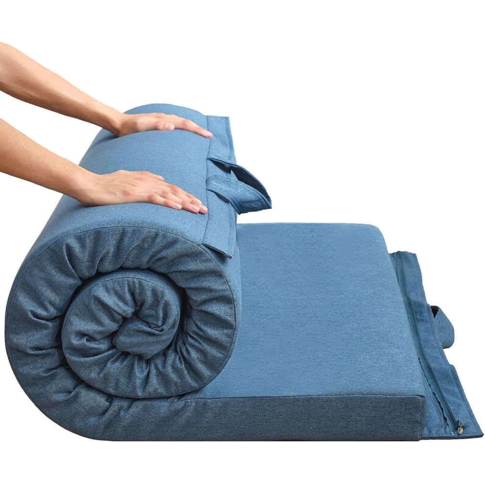 Matrac MAXYOYO futon 71x190cm hajtogatott hordozható hypoallergén fogantyú