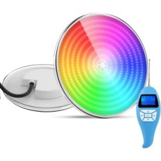 Használt LED úszómedence reflektor LyLmLe PAR56 35 W RGB IP68 távirányító 12 V AC