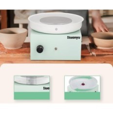 Mini elektrický keramika Kruh 10cm Huanyu Zelená 0-2000RPM Sada 27 nástrojů