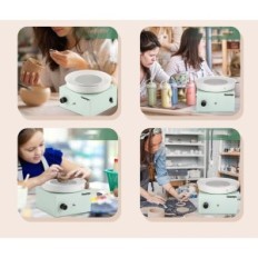 Mini Electric Pottery Circle 10cm Huanyu Green 0-2000RPM SET 27 Náradie