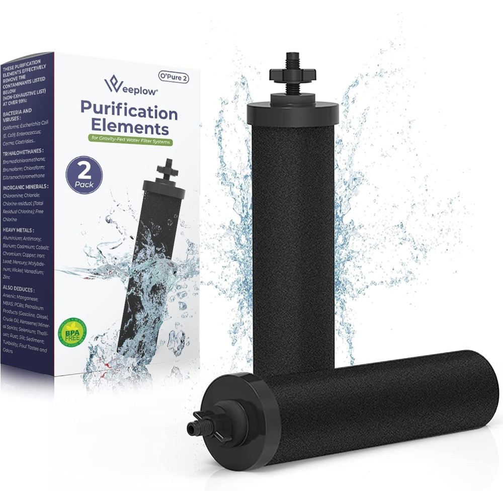 Filtri dell'acqua Armatori O'Pure 2 PC compatibili con Berkey Berkefeld Doulton 99,99%