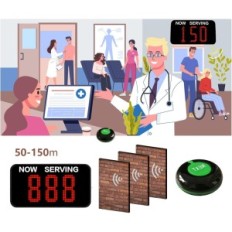 Système sans fil Cyysjf avec affichage du restaurant de la banque d'hôpital