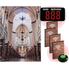 Bezdrátový systém CyysJF s displejem do restaurace Hospital Bank