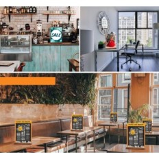 A4 Acryl-handgrepen op het menu Documenten en prijslijsten 10 tentoonstelling