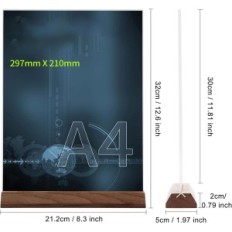 A4 acrylic handles on the Documents menu and price lists 10 Exhibition