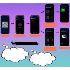 Reflektory LED zewnętrzne 4 szt. RGB T-SUNUS 100 W  WiFi Bluetooth IP66 do ogrodu i imprez