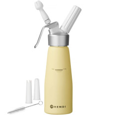 Siphon a tejszínhabbal pasztell sárga 0,5 l - Hendi 975855