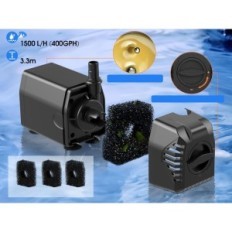 NIEKOMPLETNY Solarna pompa do stawu Biling 35W z filtrem i fontanną 1600l/h