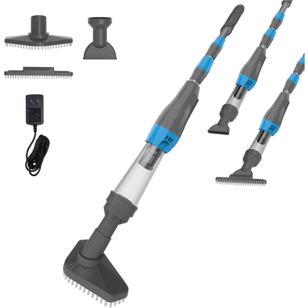 Aspirapolvere per la piscina danneggiata Poolypoly 3in1 wireless 90 minuti grigio
